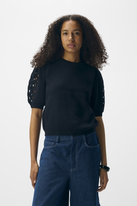 Object objyuki s/s re knit pullover noos